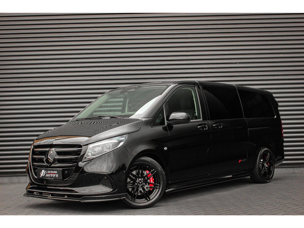 Mercedes-Benz Vito 119 CDI L3 SPORT DUBBEL CABINE / DC / BPM VRIJ / FULL BLACK / 2X SCHUIFDEUREN / AMG / VERLAAGD / APPLE CARPLAY