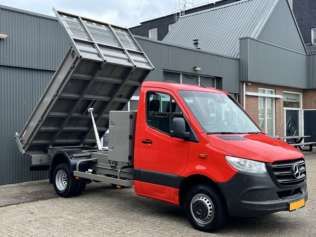 Mercedes-Benz Sprinter 514 2.2 CDI Kipper Airco Trekhaak 3500kg trekgewicht Telefoonverbinding 3-Persoons Gereedschapskist Kieper Open laadbak Bpm vrij voor particulier gebruik!!