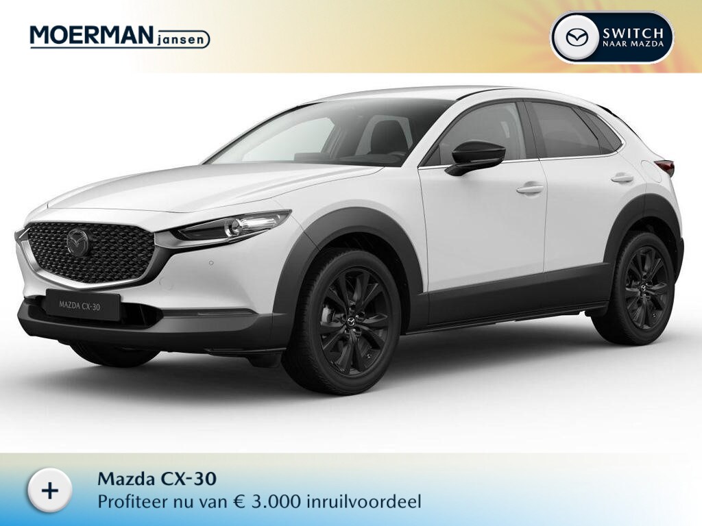 Mazda CX-30 2.5 e-SkyActiv-G M Hybrid Homura / Arctic White