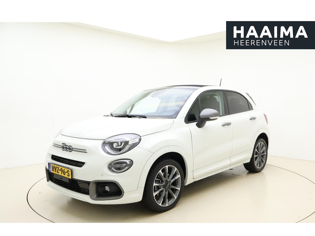 Fiat 500X 1.5 Hybrid 130pk Sport Cabrio | Navigatie | Achteruitrijcamera | Apple Carplay/Android Auto | Climate control | Cruise control | LED lampen | Parkeersensoren | 18" Lichtmetalen velgen