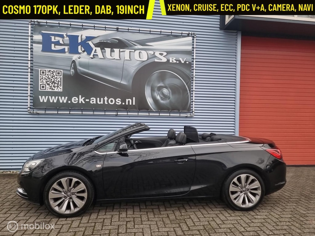 Opel Cascada 1.6 Turbo Cosmo. 170pk. Camera, DAB+, 19inch