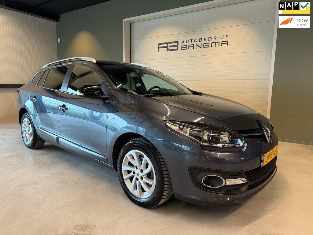 Renault Megane Estate 1.2 TCe LIMITED-uitv|CLIMA AIRCO|LM-VELG|CRUISE CONTROL|ISOFIX|NAVIGATIE|nieuwe APK+O.H.BEURT BIJ AFLEVERING