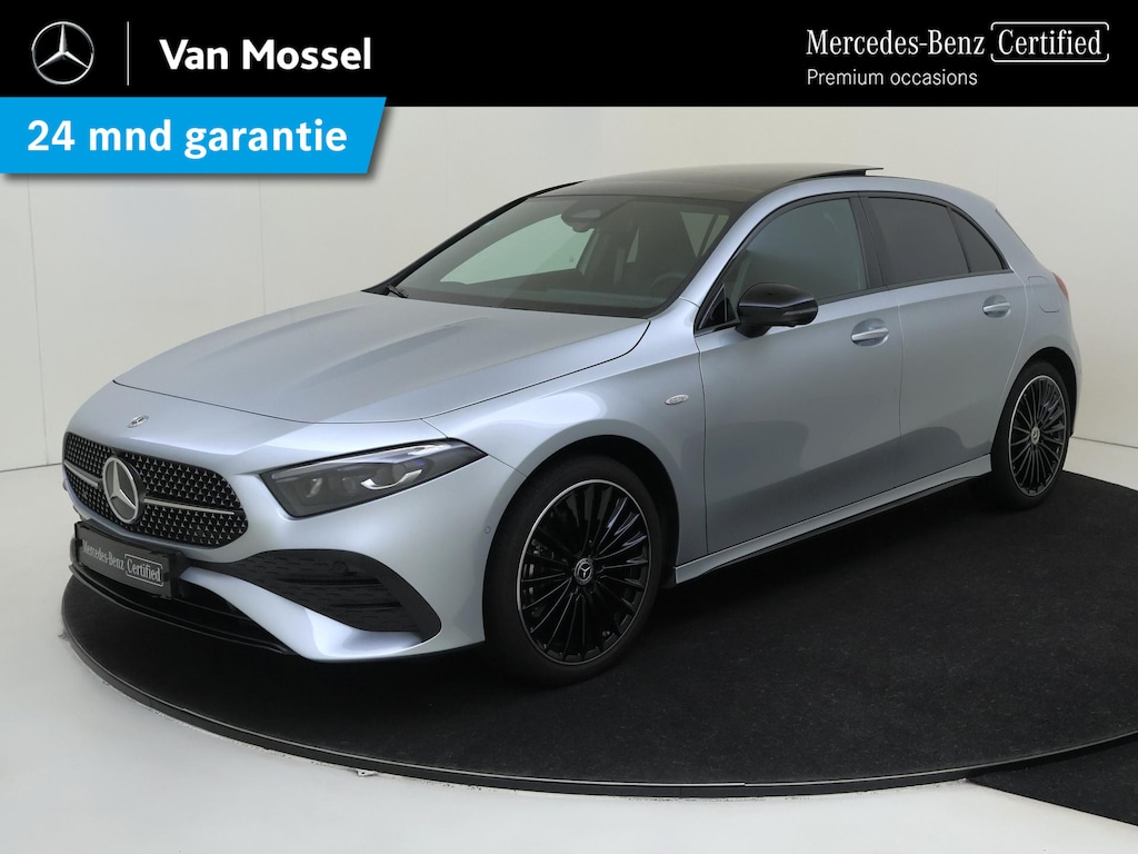 Mercedes-Benz A-klasse 250 e Star Edition AMG Line / Stoelverwarming / 360Graden-Camera / Panorama-schuifdak / Memory-Stoelen / Multispaaks-Velgen / Night-Pakket /