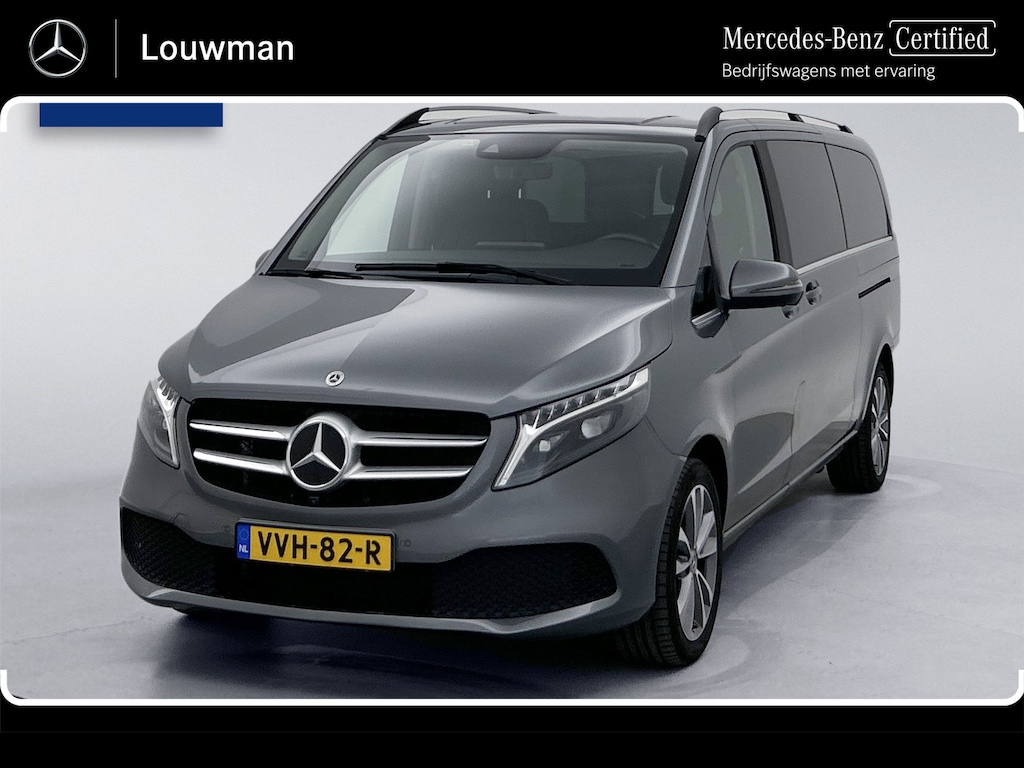 Mercedes-Benz V-klasse 300d Extra Lang 24 Maanden Certified Garantie Avantgarde Edition L3 Enkele Cabine Burmester Audio 360 Graden Camera Leder Adaptieve Cruise Control Elektrische Schuifdeuren/ Achterklep