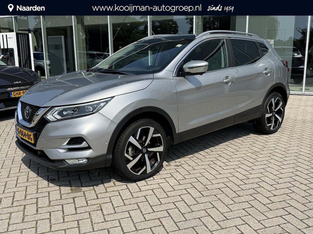 Nissan Qashqai 1.2 Tekna Nav|Camera|Lmv|Stoelverwarming|panorama dak|verwarmde voorruit|