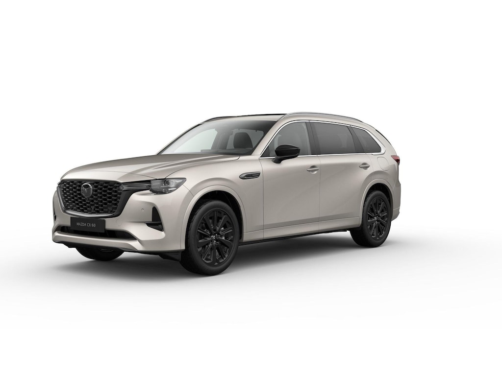 Mazda CX-80 2.5 e-SkyActiv PHEV Homura Plus / Platinum Quartz / Zwart Nappa leder