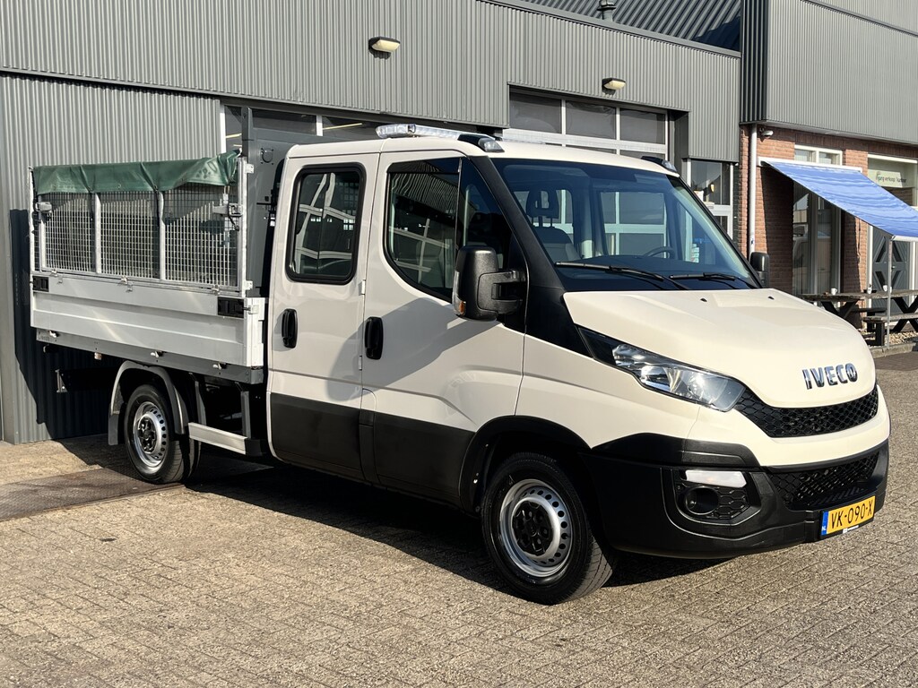 IVECO Daily 35S11D 2.3 DC 7 persoons 3500kg trekgewicht Airco Euro 5 Pick-up Open laadbak Bakwagen 1e eiegenaar P-up