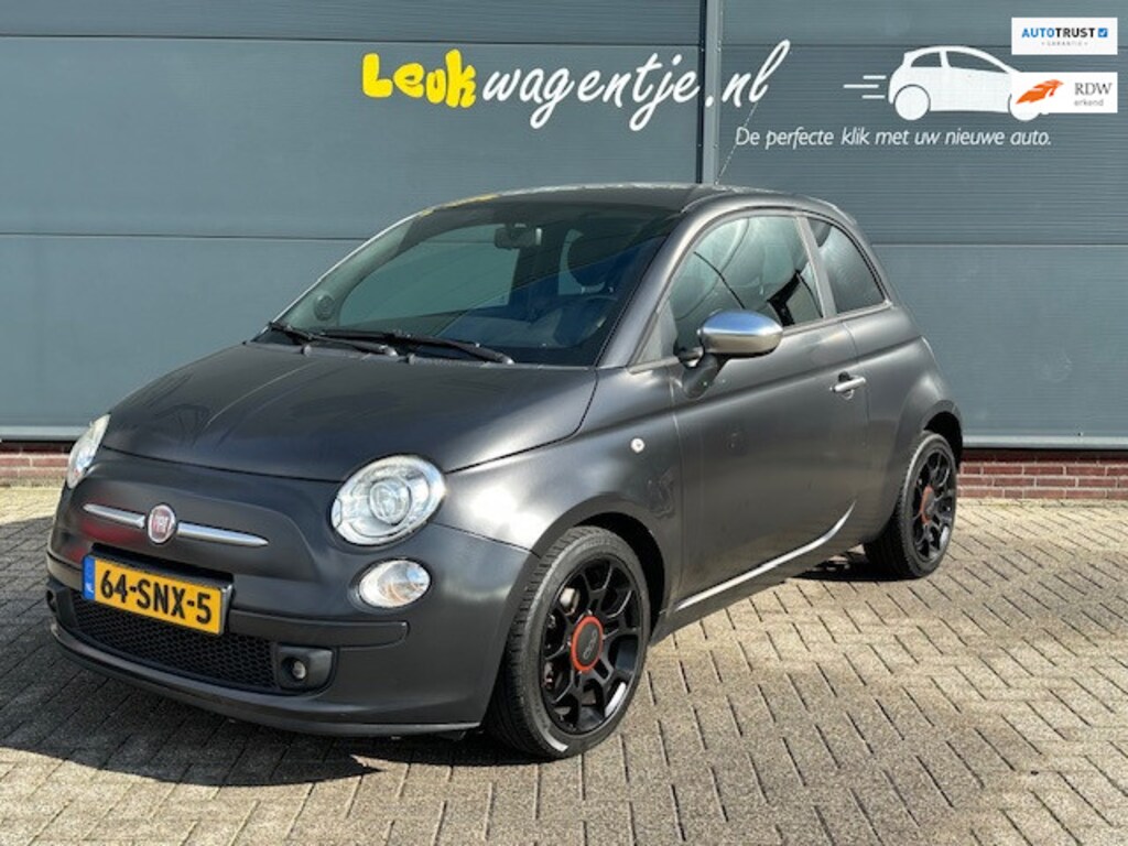 Fiat 500 0.9 TwinAir Blackjack *xenon *nieuw interieur *16”