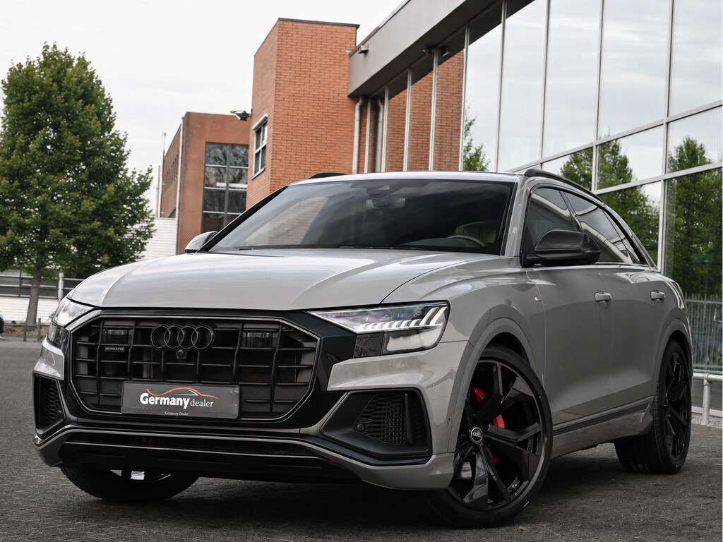 Audi Q8 55TFSI 340PK Quattro Nardo! 4W-best. RS-Zetels Carbon Softclose B&O Lucht Tr-Haak VOL!