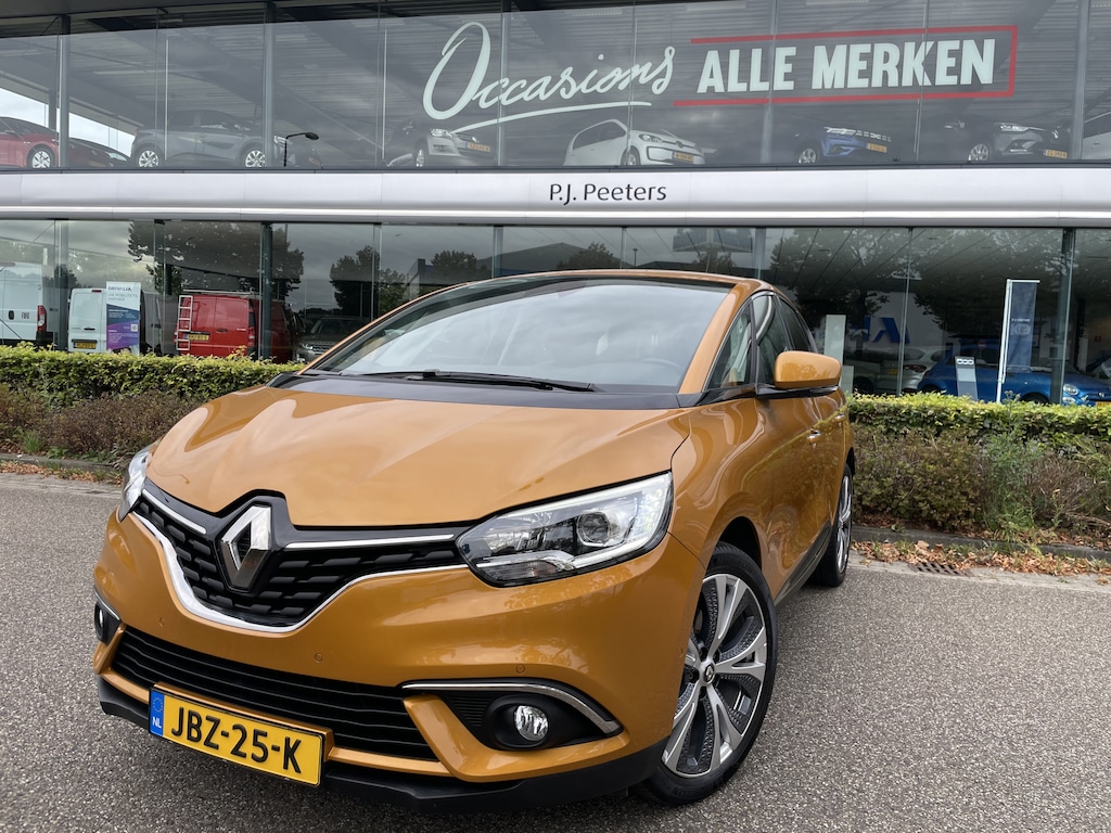 Renault Scenic 1.2 TCe Intens Airco - Cruise control - Parkeersensoren voor en achter - Navigatiesysteem - Lederen/stof bekleding - Mistlampen voor - Stuur multifunctioneel