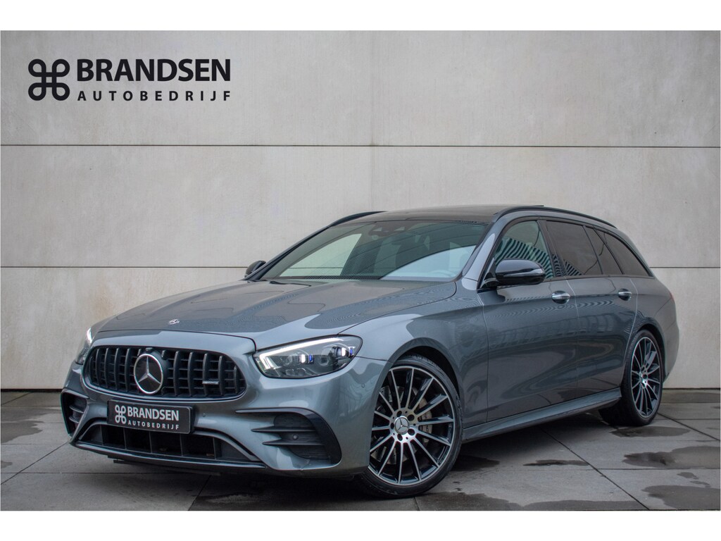 Mercedes-Benz E-klasse Estate AMG 53 4MATIC Premium Plus-Luchtvering-Rij assist pakket-Pano-ACC-Burmester-Matrix