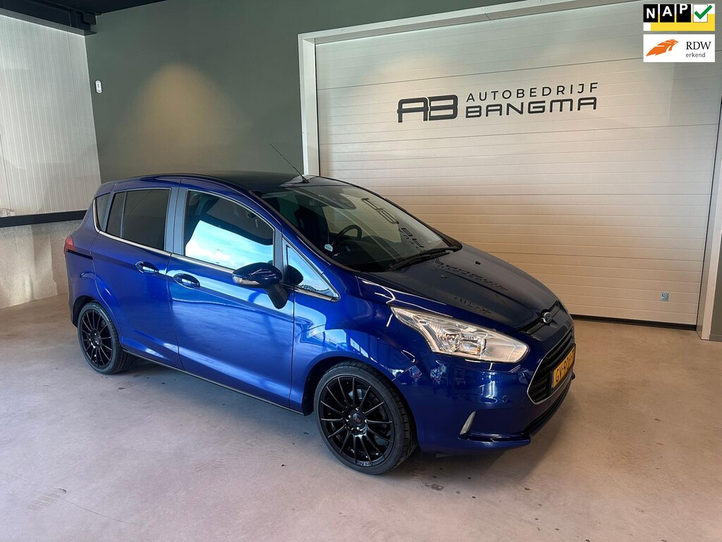 Ford B-Max 1.0 EcoBoost TITANIUM|CLIMA AIRCO|ISOFIX|LM-VELG|NAVIGATIE|PANORAMADAK|55.795 km NAP|nwe APK+O.H.BEURT+DISTRIBUTIERIEM