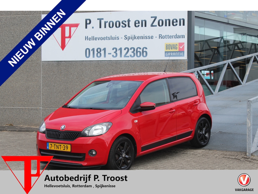 Skoda Citigo 1.0 Greentech Sport Airco/Radio-CD speler/Elektrische ramen/Centrale deurvergrendeling/15'' Lichtmetalen velgen.