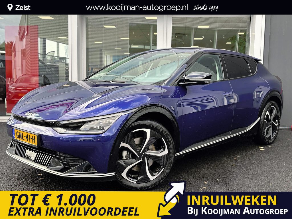Kia EV6 Edition Advanced 77.4 kWh Stuur & Stoel verwarming | SOH 100% | Climate control | Adaptive Cruise control | Achteruitrijcamera | LM Velgen | Elektr. stoelverstelling met geheugen |