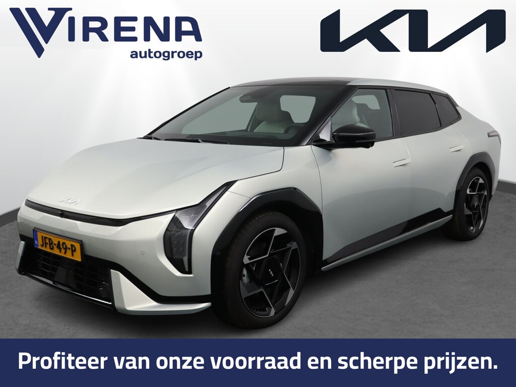 Kia EV4 Fastback GT-PlusLine 81.4 kWh - Stoelverwarming/ventilatie - Glazen Schuif-/kanteldak - Elektrisch verstelbare voorstoelen - Dodehoekcamera - Head-up display Fabrieksgarantie tot 03-09-2032