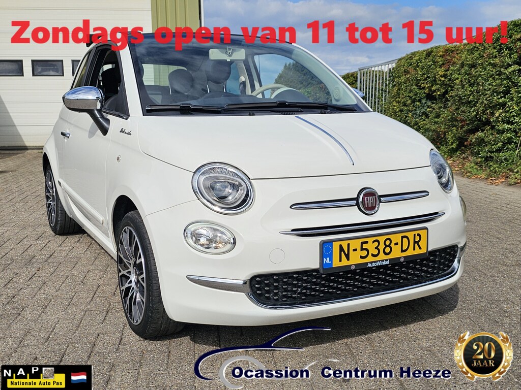 Fiat 500C 1.0 Hybr Dolcevita, Carplay! 1e Eig! Half Leder! SUMMER SALE!