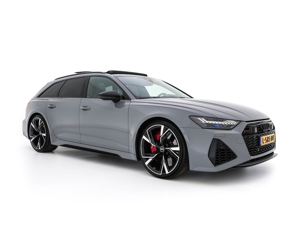 Audi RS6 Avant TFSI Quattro (INCL-BTW) Aut. *CERAMIC-BREAKS | LEATHER | HEAD-UP | LASER-LIGHT | BANG&OLUFSEN-ADVANCED | SOFT-CLOSE | ADAPTIVE-CRUISE | BLINDSPOT | TOPVIEW | MEMORY-PACK | DAB+ | ...