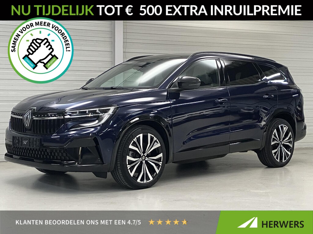 Renault Espace E-Tech full hybrid 200 iconic 5p. / Dealer onderhouden / Harman Kardon Audio / Panoramadak / Rondzichtcamera / Stuur- & Stoelverwarming / Adaptieve Cruise Control / Apple Carplay/Android Auto / 20" LM wielen /