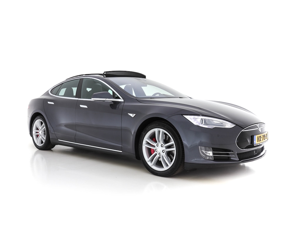 Tesla Model S P85D Performance-Pack AWD [ 3-Fase-17kW ] (INCL-BTW) *PANO | LEATHER | AUTO-PILOT | AIRSUSPENSION | KEYLESS | CAMERA | FULL-LED | ADAPTIVE-CRUISE |  DIGI-COCKPIT | HEATED-SPORTSEATS | 19"ALU*