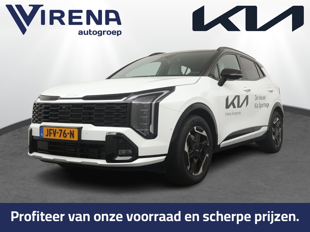Kia Sportage 1.6 T-GDi Hybrid GT-PlusLine - Stoel ventilatie - Stoel/Stuur verwarming - Head-up display - Matrix led koplampen - Adaptive cruise control - Electrische achterklep - Harman Kardon Speakers - Geheugen - Fabrieksgarantie t/m 19-09-2032