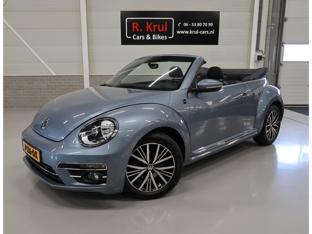 Volkswagen Beetle Cabriolet 1.2 TSI Sound Airco-ecc Navigatie App connect Bluetooth Stoelverwarming Boekjes Sportvelgen 17 inch Parkeersensoren Windscherm 2e Eigenares Nieuwstaat