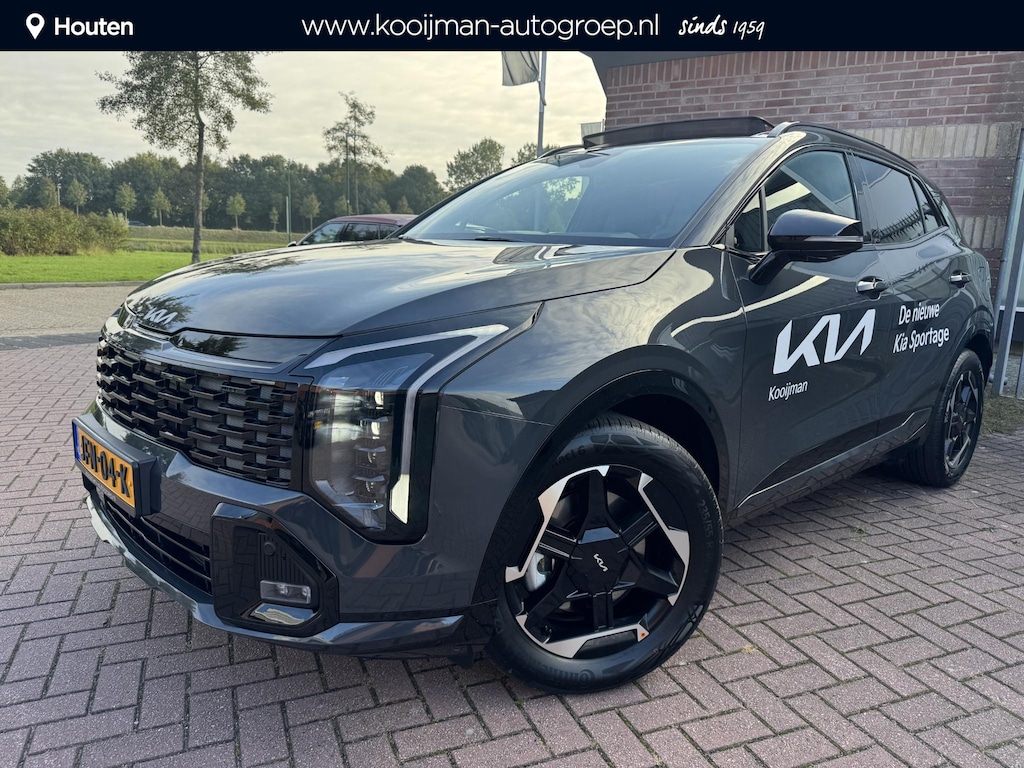 Kia Sportage 1.6 T-GDi Hybrid GT-Line Demo Korting!, Afneembare trekhaak, Schuif/Kanteldak, Dodehoek, Stoel/Stuurverwarming, Enz...