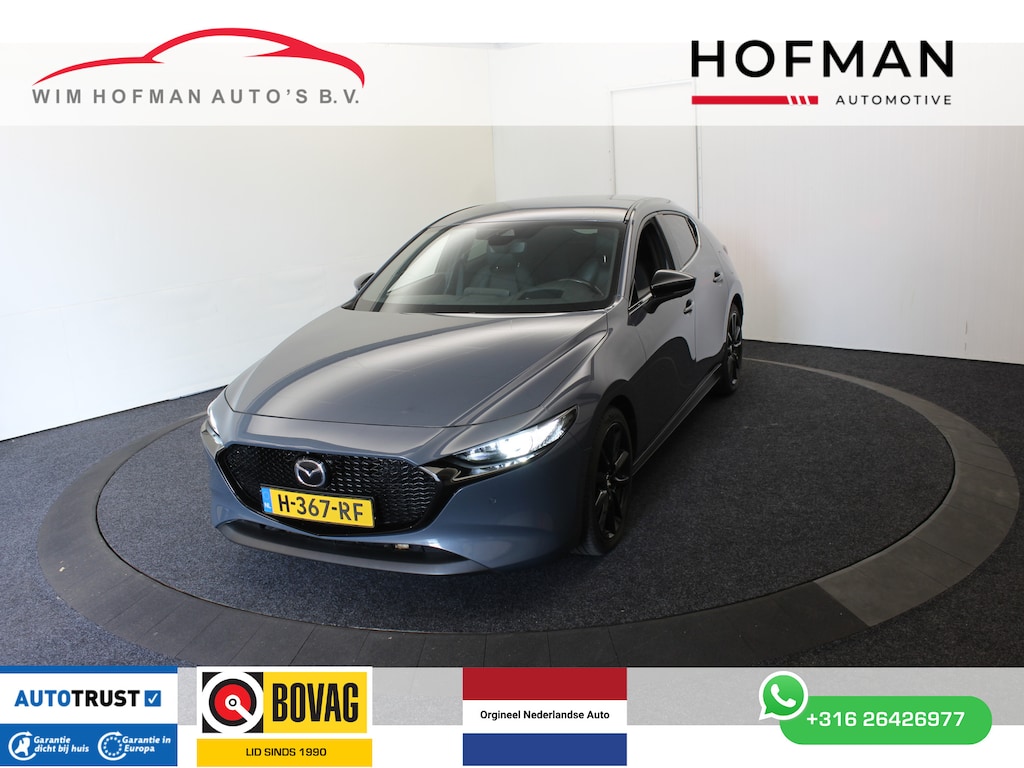 Mazda 3 2.0 e-SkyActiv-X M Hybrid 180 PKLuxury Trekh 360ºCamera Bose Vol Leder dodeh detec