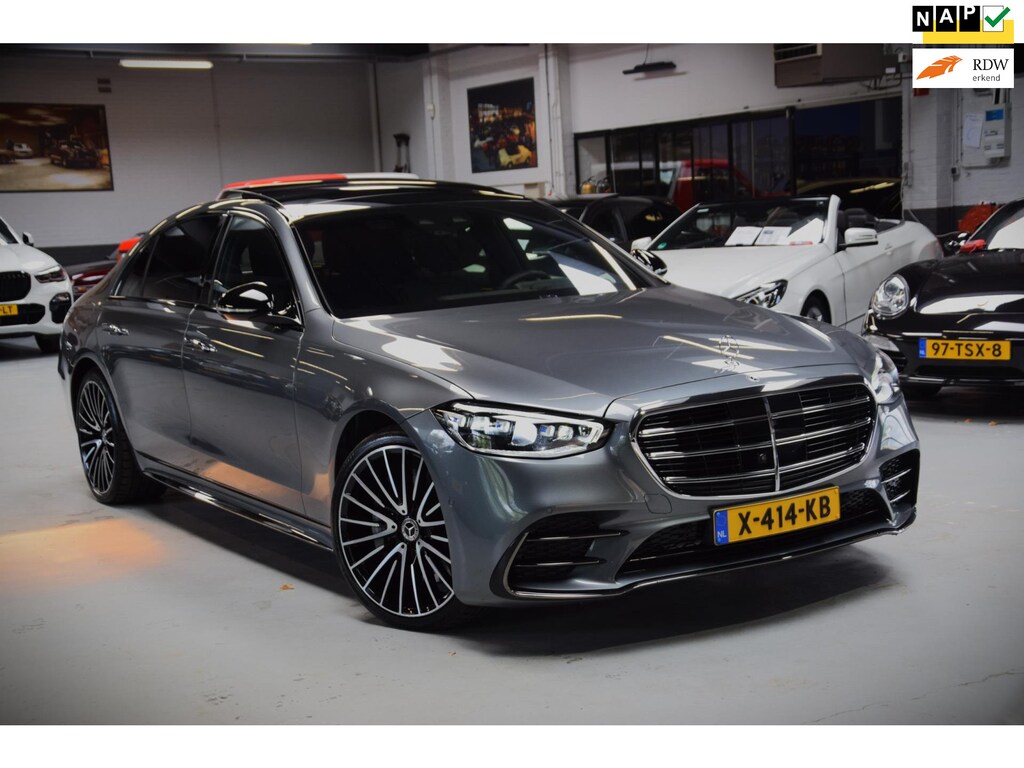 Mercedes-Benz S-klasse 580 e 4MATIC Lang AMG Line Panoramadak|Org.NL|Dealer Onderhouden|BTW|Achterass-besturing