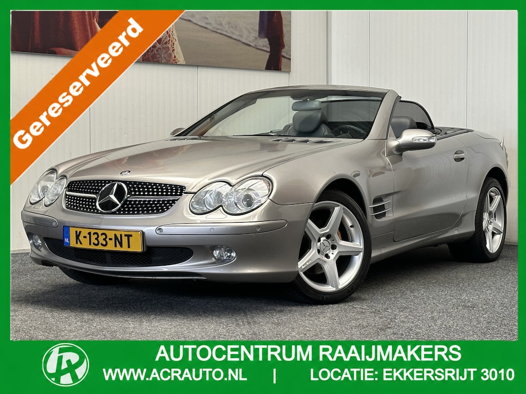 Mercedes-Benz SL 350 YOUNGTIMER ! LEDER STOELVERWARMING CRUISE CONTROL CLIMATE CONTROL BLUETOOTH TELEFOON ELEKTRISCHE KAP PDC ZEER MOOI !!