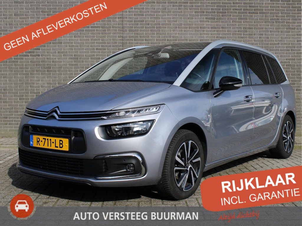 Citroën C4 Grand SpaceTourer 1.2 PureTech Shine Automaat 7 zits Cruise/Climate control, Navigatie, Apple Carplay/Android auto,  Audio/DAB, Keyless entry/Start
