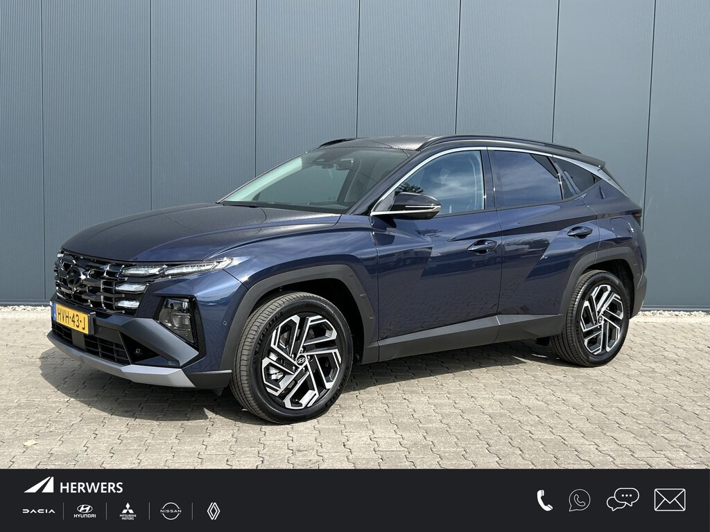 Hyundai Tucson 1.6 T-GDI HEV Premium / Leder / 360 Camera / Stoel- & Stuurverwarming / Stoelverkoeling / Navigatie / Adaptive Cruise Control / Climate Control / Snel Leverbaar! /