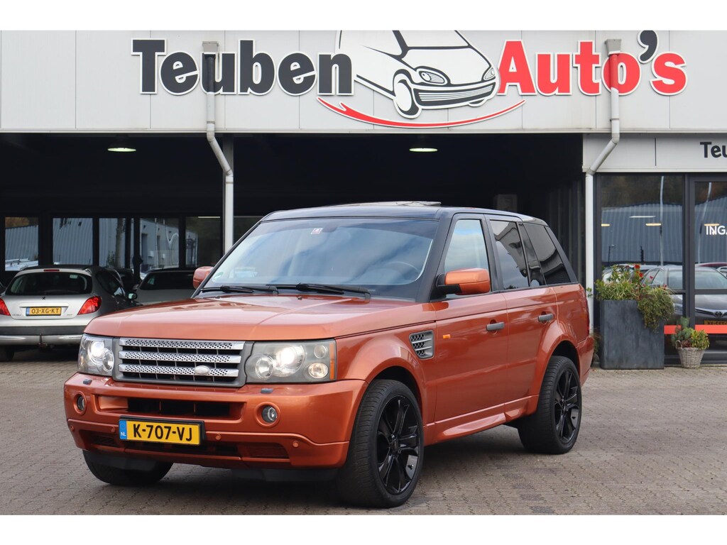 Land Rover Range Rover Sport 4.2 V8 Supercharged NIEUWE APK, Lederen interieur, Stoelverwarming, Navigatie, Cruise control, Trekhaak, Schuif- kanteldak