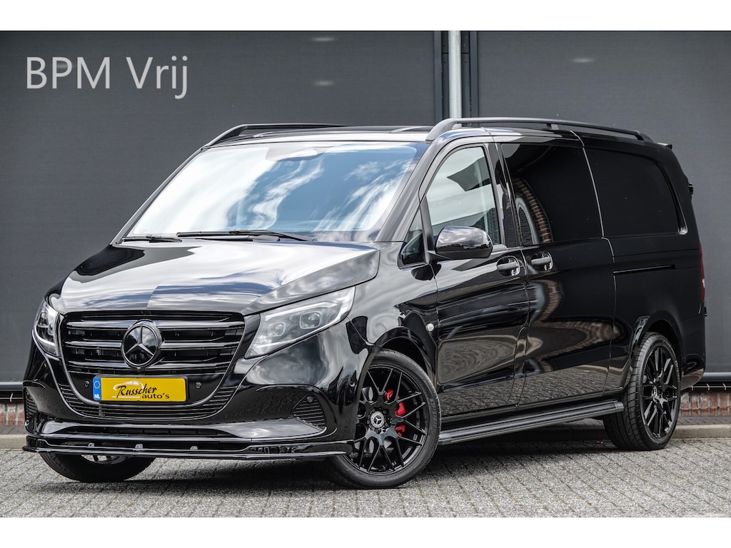 Mercedes-Benz Vito 119Cdi 190Pk 9G-Tronic Aut. | Dubbele Cabine | Mixto Pro | Extra lang | 2x Schuifdeur | Achteruitrijcamera | Afneembare trekhaak | Spoilerpack | Rode remzadels | 20''