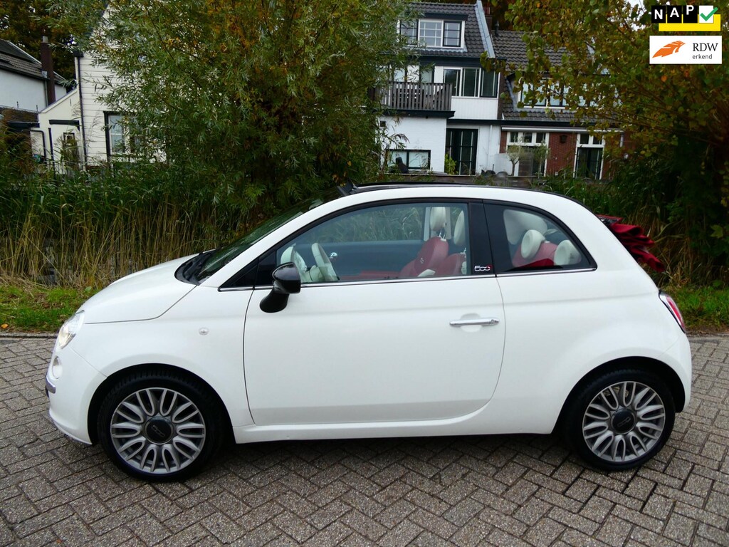Fiat 500C 0.9 TwinAir Turbo Cult 80pk 114.000km. Leder Clima Historie