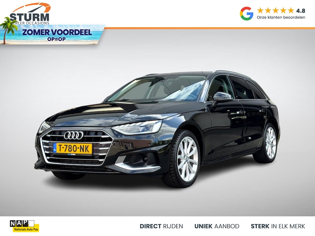 Audi A4 Avant 35 TFSI Advanced Edition NL-Auto, Uitklapbare Trekhaak | Sportstoelen | Navigatie Full-Map | Elek. Achterklep | LED Koplampen | Virtual Cockpit | Rijklaarprijs!