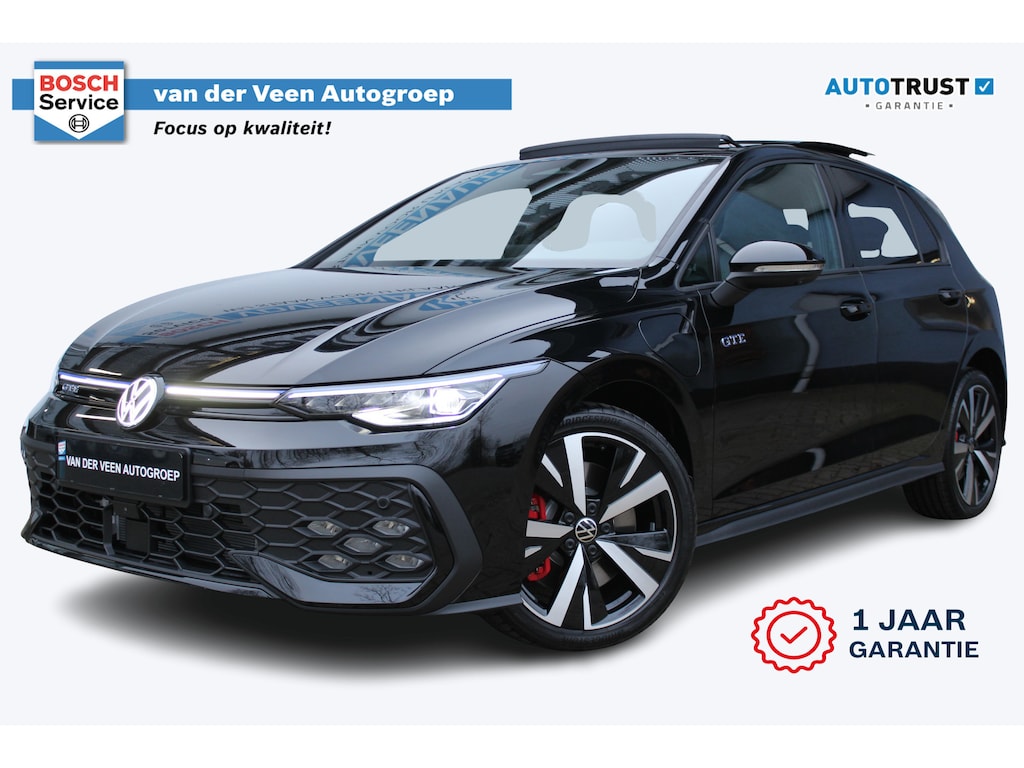 Volkswagen Golf 8.5 1.5 eHybrid GTE 272 Pk | Panorama dak | Stoel/Stuur verwarming | 360* Camera | Schuif/Kantel dak | Adaptive cruise controler | Keyless start | Apple CarPlay/Android Auto | Draadloze telefoonlader | IQ.Lights | Climate controle | Parkeersensoren V+A | Navigatie |
