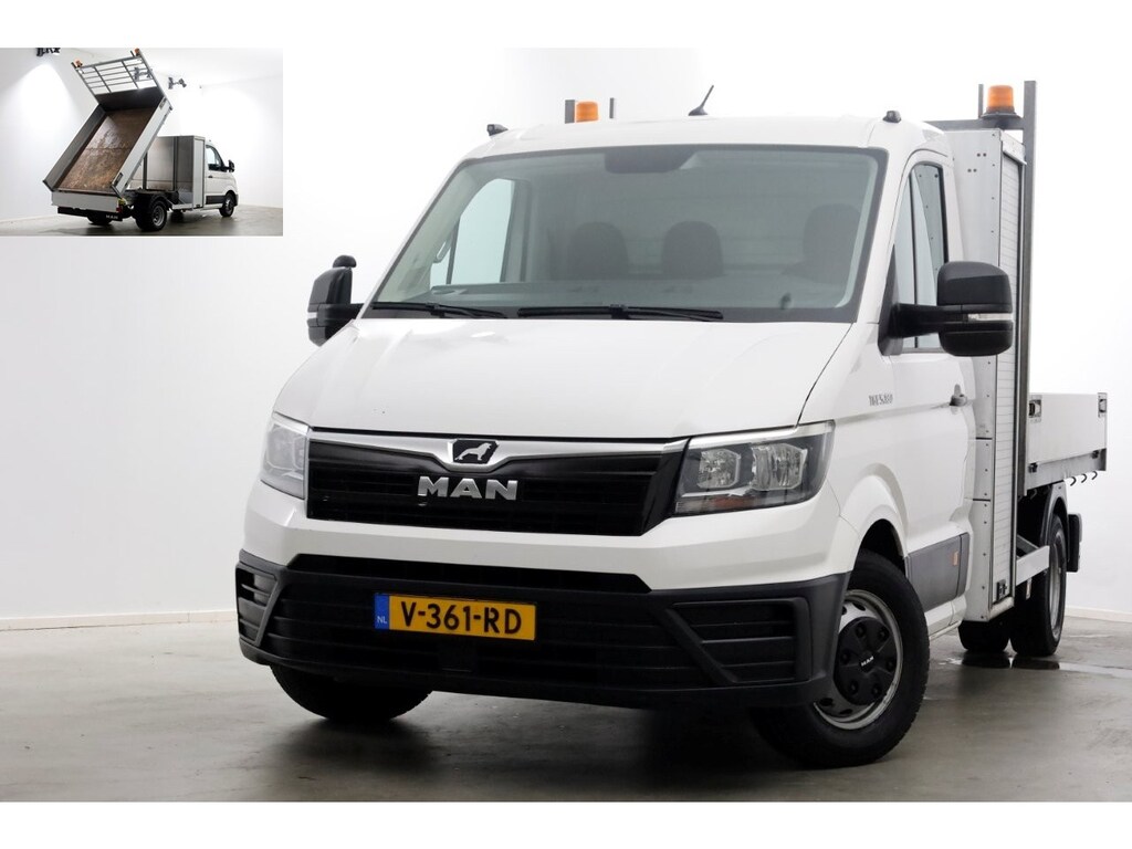 MAN TGE 5.180 2.0 177pk E6 L2H1 Kipper Dubbel Lucht Trekhaak 3500kg 06-2018