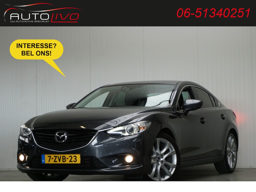 Mazda 6 2.2D GT-M NL AUTO! 150 PK! LEER BOSE XENON NAVI CLIMA CAMERA PDC etc.