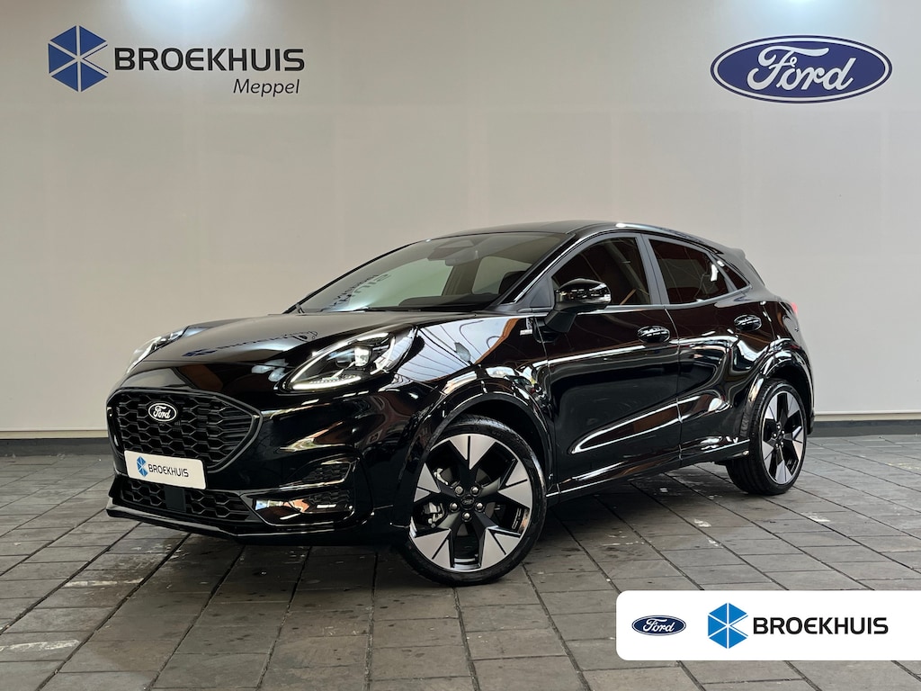 Ford Puma 1.0 EcoBoost Hybrid ST-Line X Automaat | 19" LMV | Achterspoiler | Half-lederen bekleding | Camera | Carplay draadloos | DEMO DEAL!