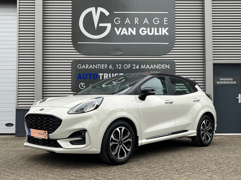 Ford Puma 1.0 155PK Hybrid ST-Line Navi,Clima,Cruise,Isofix,Carplay,Stoel+StuurVerw,ElektrRamen+Spiegels,VirtualCockpit.