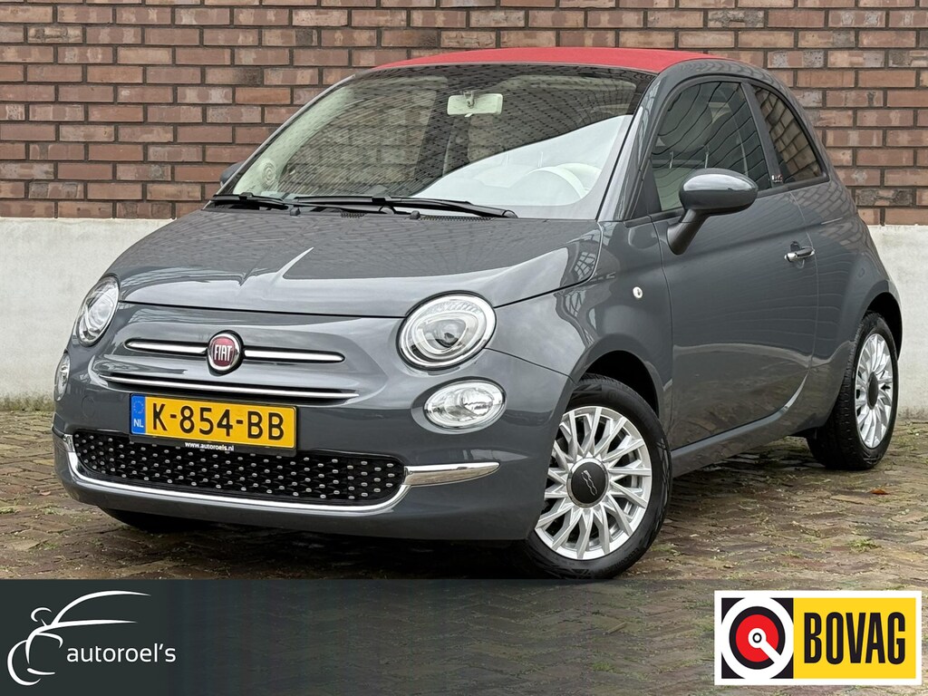 Fiat 500C 1.0 Hybrid Lounge / Cabrio Elektrisch Dak / Apple CarPlay-Android / Cruise Control / 1e Eigenaar / NED-FIAT