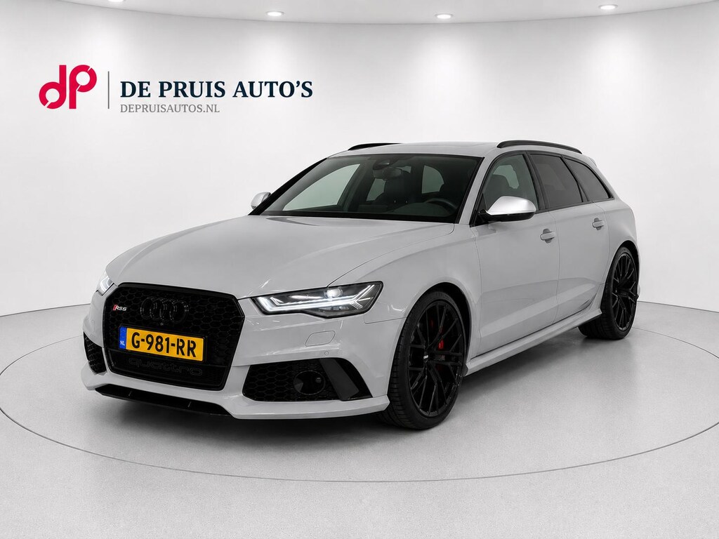 Audi RS6 Avant RS6 quattro perfomance Carbon Alcantara-Hemel B&Ohigh-end 360°camera Volleder ACC Nachtzicht Nardogrey