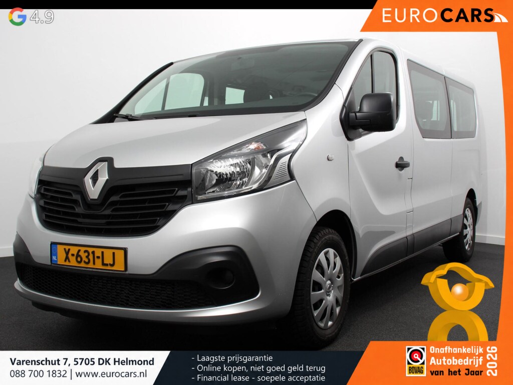 Renault Trafic Passenger 1.6 dCi Grand Authentique Energy incl. BPM/ BTW  L2H1 8 persoons !  Navigatie Airco voor en achter Parkeer sensoren Cruise Control Bumpers in kleur