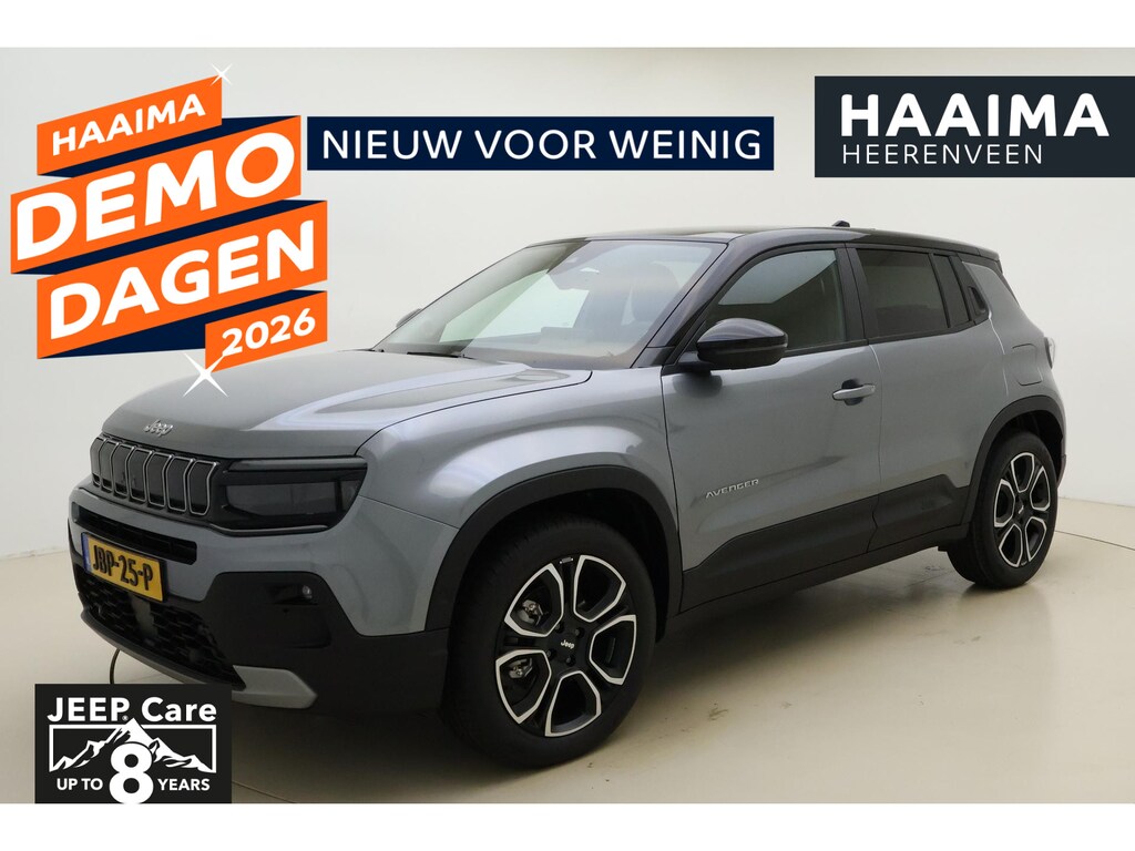 Jeep Avenger 1.2 e-Hybrid 110pk Automaat Summit | Navigatie | Trekhaak | Panoramadak | Adapt. Cruise control | JBL Audio | Elektrische achterklep | Stoelverwarming  | Climate Control