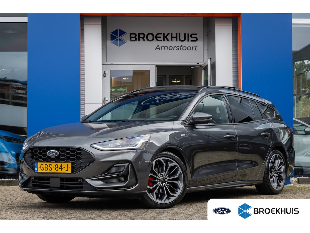 Ford Focus Wagon 1.0 EcoBoost Hybrid ST Line X | Pano-dak | Cruise adaptief | Apple Carplay/Android Auto | Camera | Stoel+stuur verwarming | Keyless | Achteruitrijcamera | Cruise control adaptief met Stop&Go en stuurhulp | Elektrisch bedienbare achterklep met sensorsturing