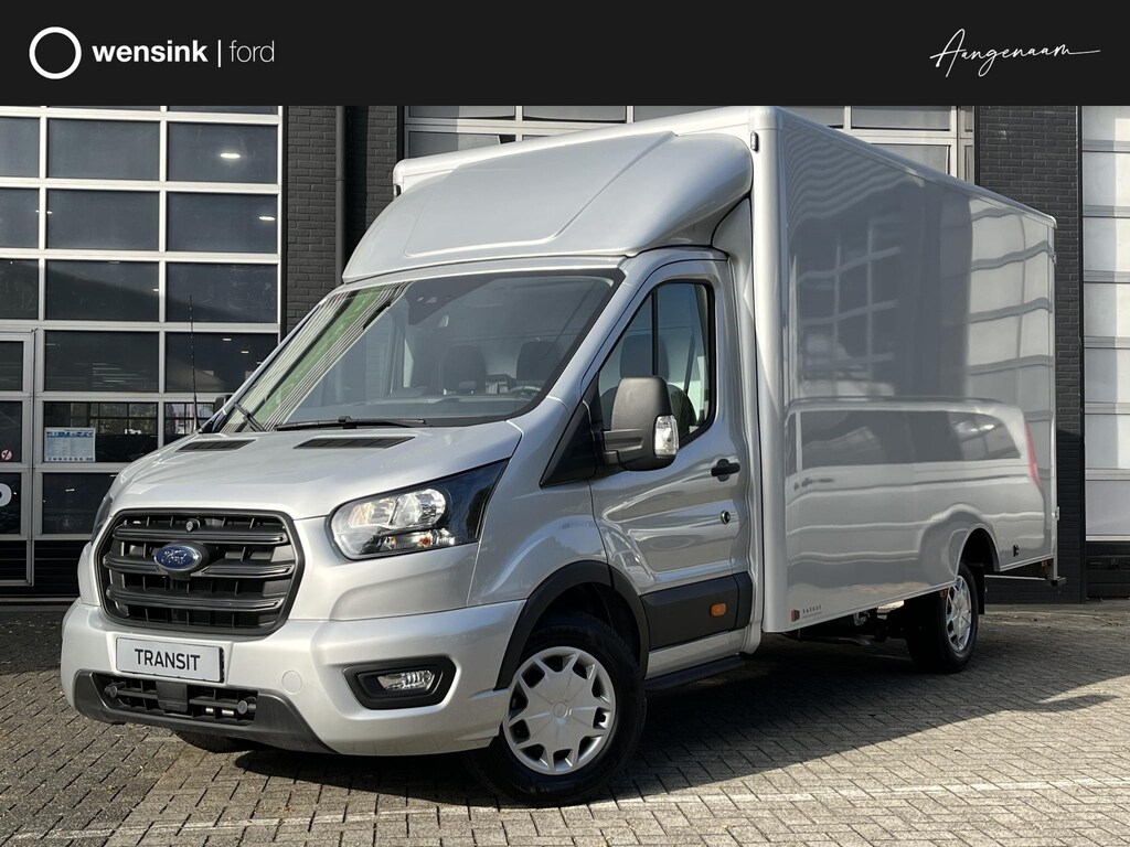 Ford Transit 350 170pk L4H1 Bakwagen! Airco / Cruise control / Karhof Gesloten Bak + Deuren /  Bluetooth / Voorruitverwa. / DAB+ /  LAADVERMOGEN 1303 KG / BPM VRIJ!