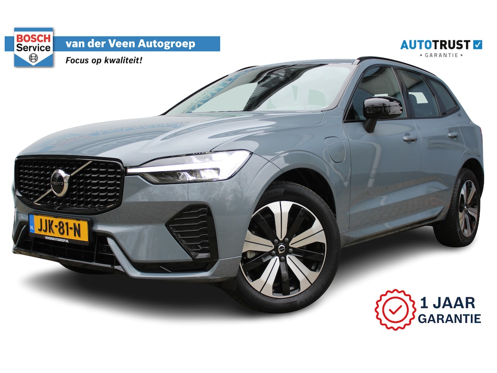 Volvo XC60 2.0 T6 Plug-in hybrid AWD Plus Dark | Incl. 12 maanden Garantie | Panorama dak | Keyless entry/start | Achteruitrijcamera | Elektrische kofferbakklep | Memory stand stoelen | Adaptive cruise | Apple CarPlay/Android Auto | Climate controle | Draadloze telefoonlader | Lederen bekleding |