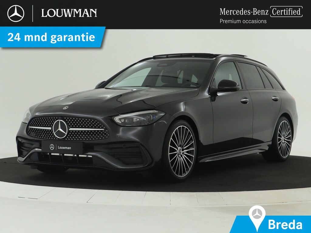 Mercedes-Benz C-klasse Estate 180 LIMITED AMG Line Plus | Nightpakket | Trekhaak | EASY PACK achterklep | KEYLESS GO-comfortpakket | Head-up display | Antidiefstalpakket GUARD 360° Plus | 360°-camera | Burmester® 3D sound system |