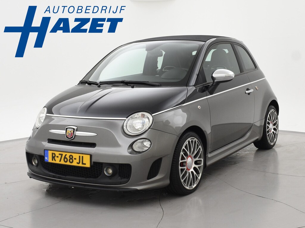 Fiat 500C ABARTH 1.4 T-JET 135 PK TWO-TONE + ZWART LEDER | DUBBELE SPORTUITLAAT | SPORTSTOELEN