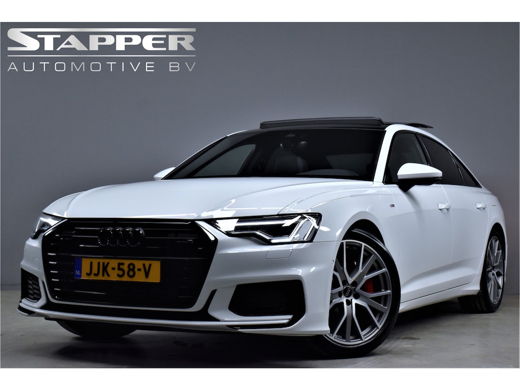Audi A6 Limousine 55 TFSI e 367pk Quattro S-Line Competition 1e Eig. Dealer OH Pano/Virtual/Carplay/Camera/Memory/Adap.cruise/Lmv20''